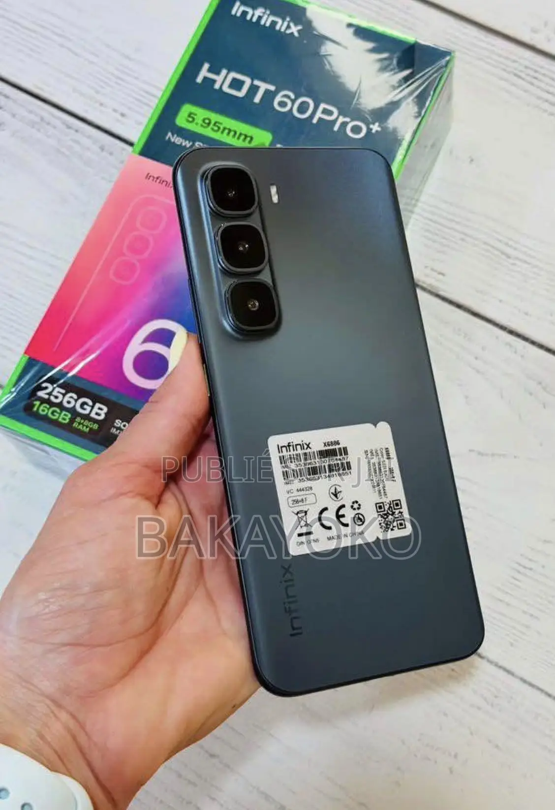 Nouveau Infinix Hot 60 Pro 256 GB Noir