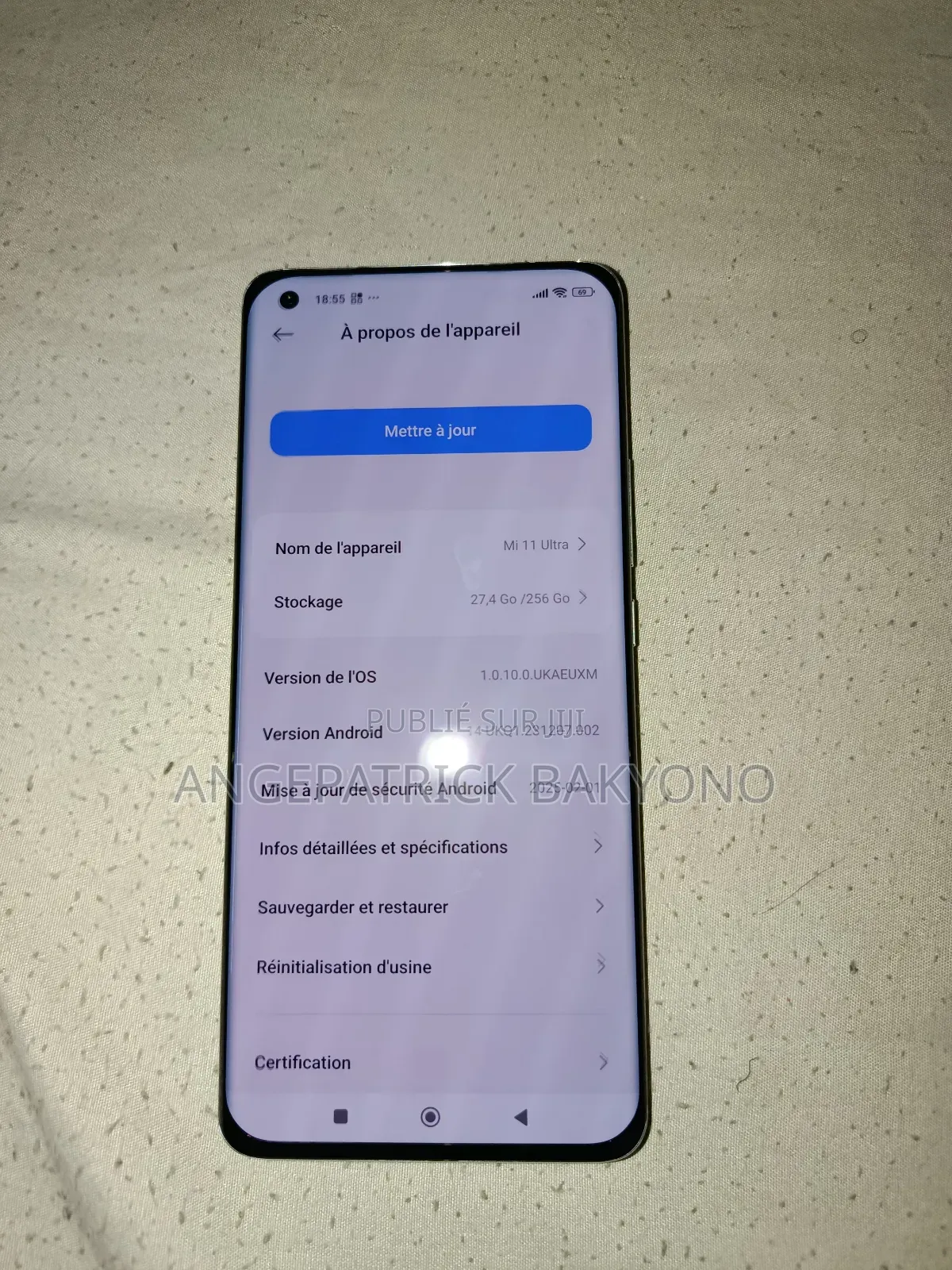 Nouveau Xiaomi Mi 11 Ultra 256 GB Blanc