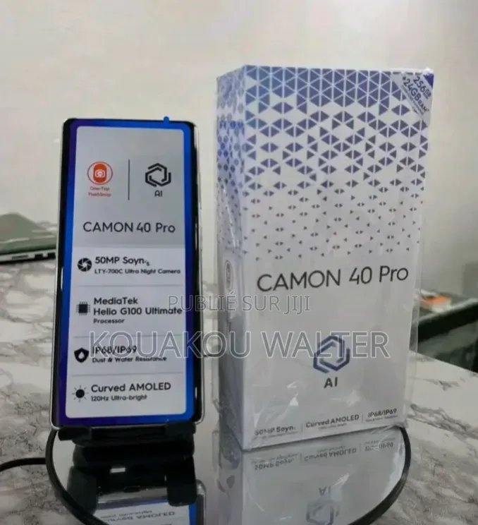 Nouveau Tecno Camon 40 Pro 4G 256 GB Blanc