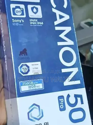 Nouveau Tecno Camon 50 Pro 256 GB Bleu
