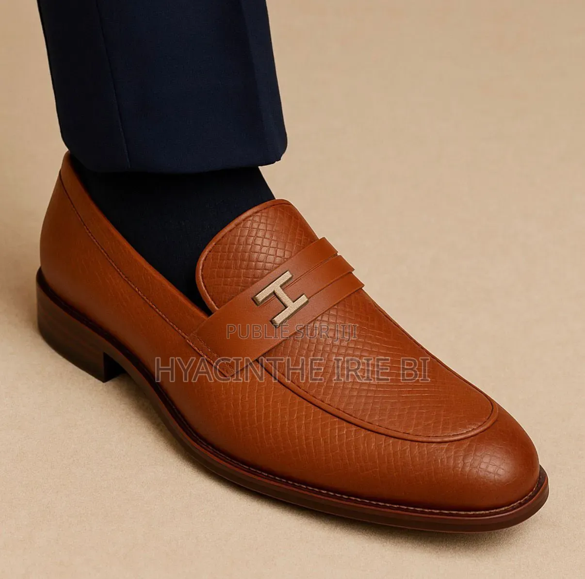 Mocassin Matière Cuir Veritable Authentique Original Qualite