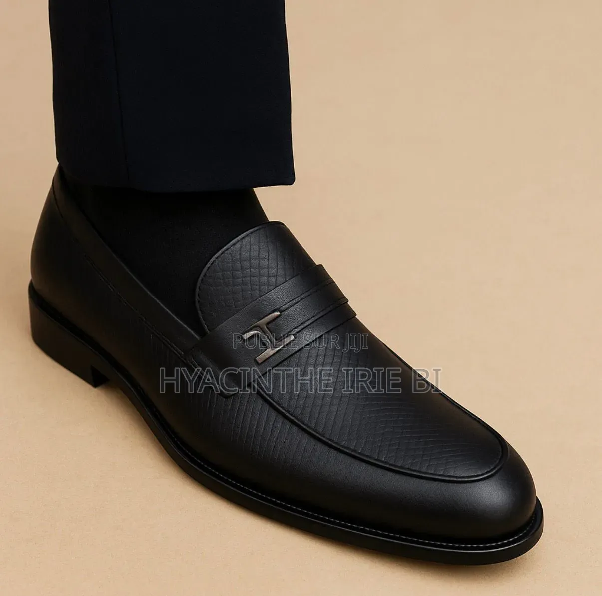 Mocassin Matière Cuir Veritable Authentique Original Qualite