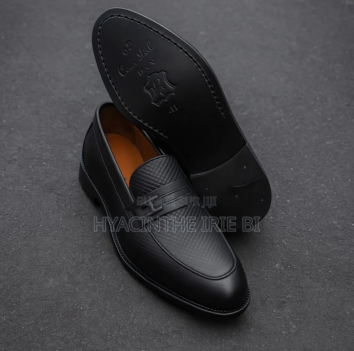 Mocassin Matière Cuir Veritable Authentique Original Qualite