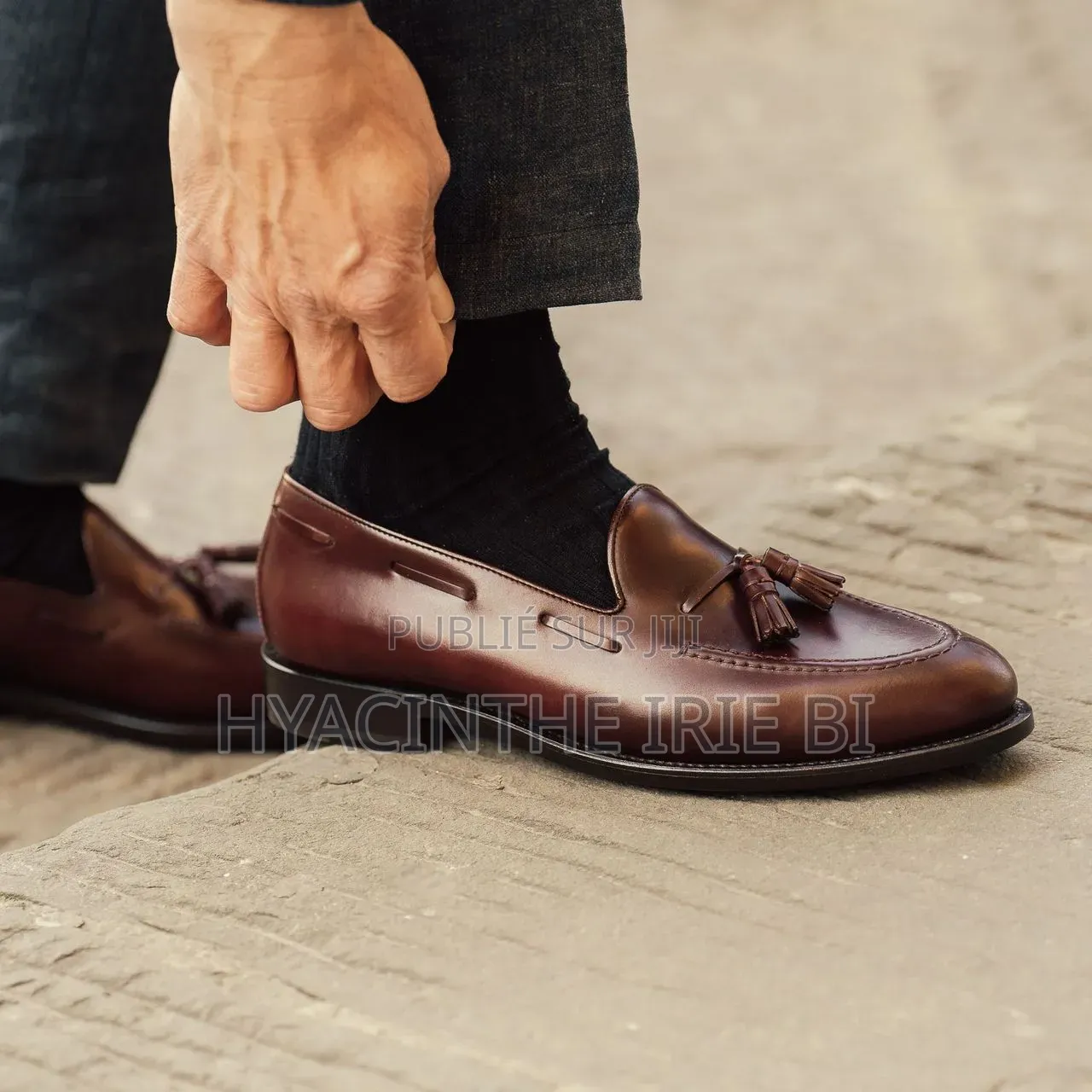 Mocassin Matière Cuir Veritable Authentique Original Qualite