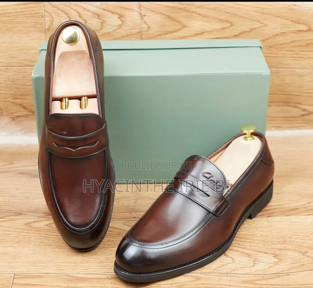 Mocassin Matière Cuir Veritable Authentique Original Qualite