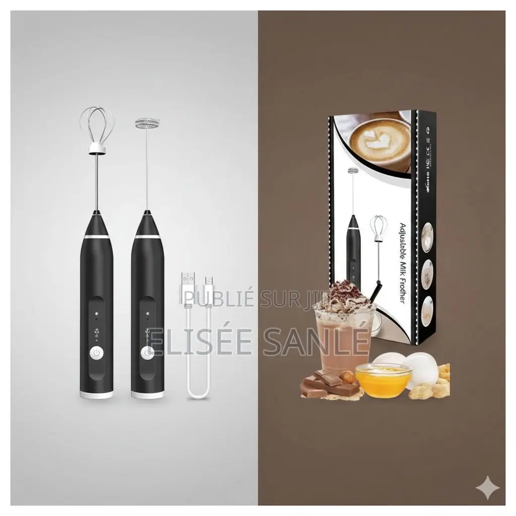 Mousseur À Lait Électrique Rechargeable