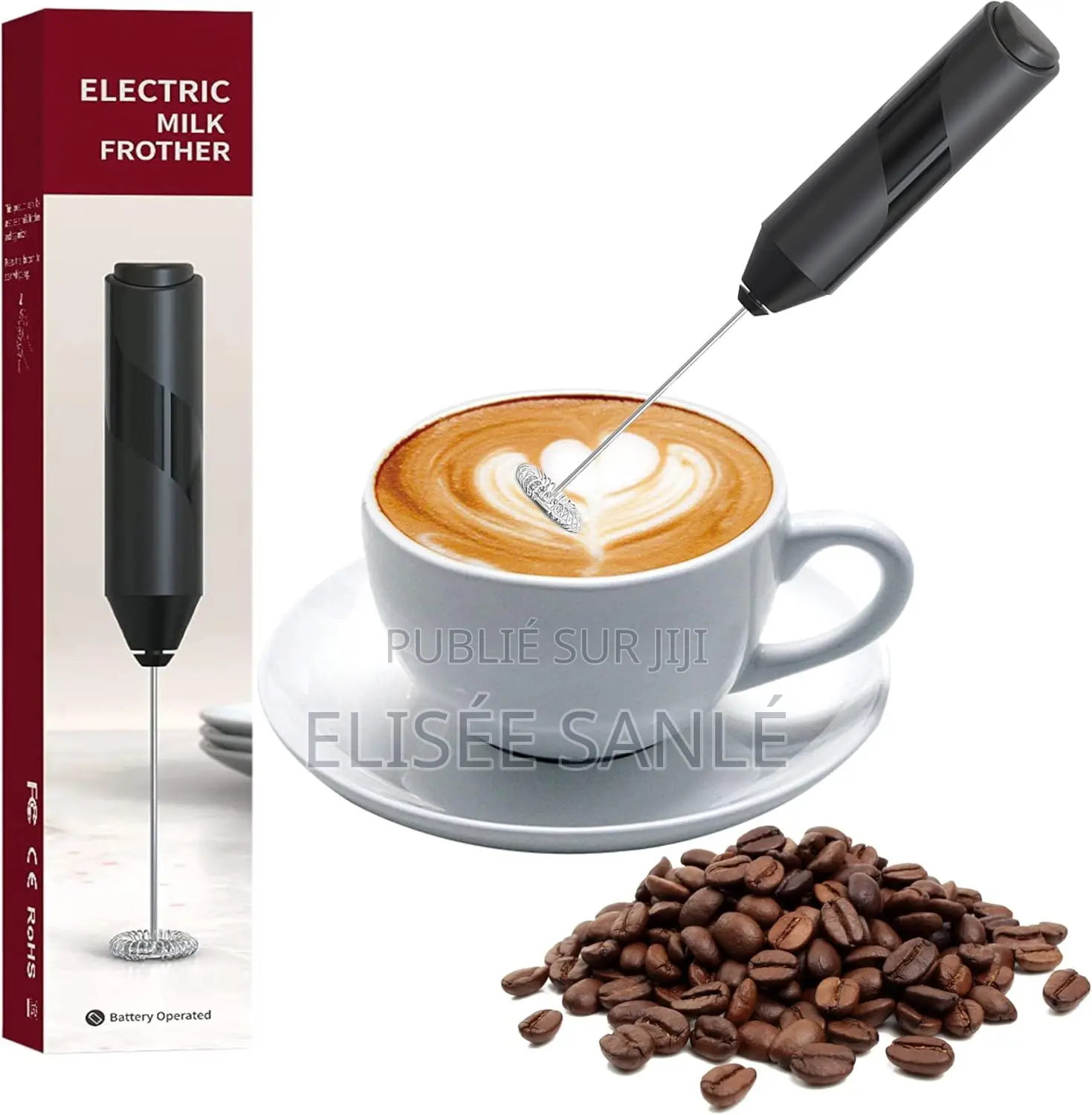 Mousseur À Lait Électrique Rechargeable