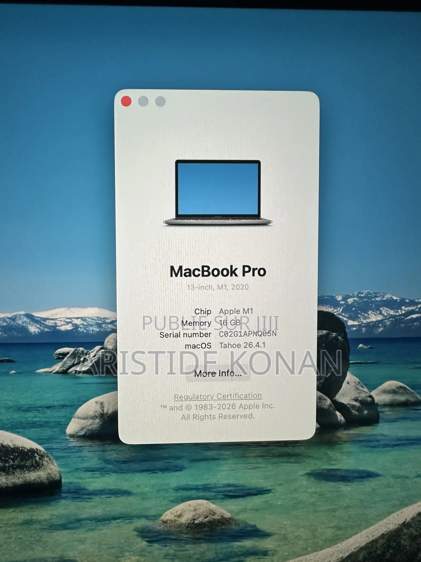 Ordinateur portable Apple MacBook 2020 16GB Intel Core M SSD 512GB