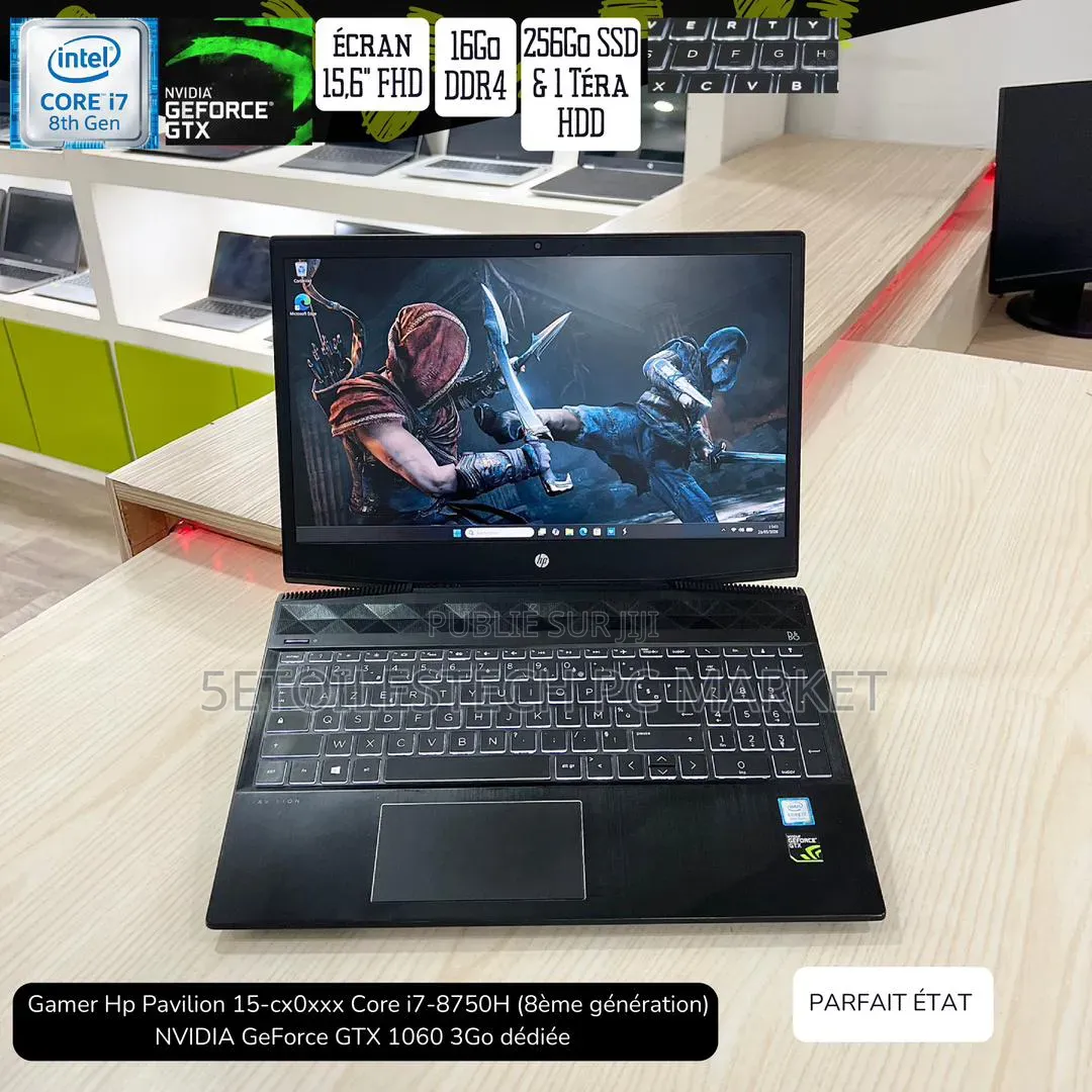Nouveau HP Pavilion Gaming Laptop 15-dk2xxx 16GB Intel Core i7 SSD 1T