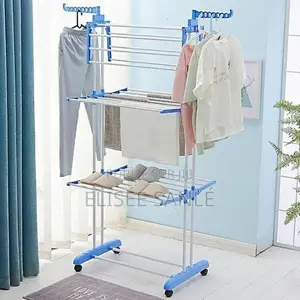 Porte-Serviettes / Étendoir Pliant À Roulettes