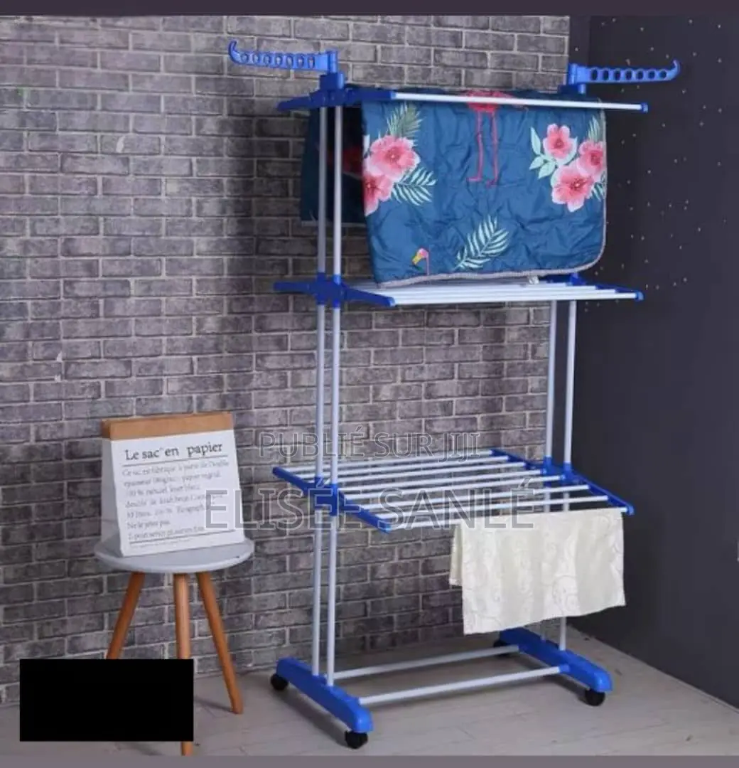 Porte-Serviettes / Étendoir Pliant À Roulettes