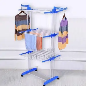 Porte-Serviettes / Étendoir Pliant À Roulettes