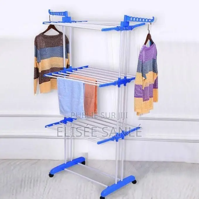 Porte-Serviettes / Étendoir Pliant À Roulettes