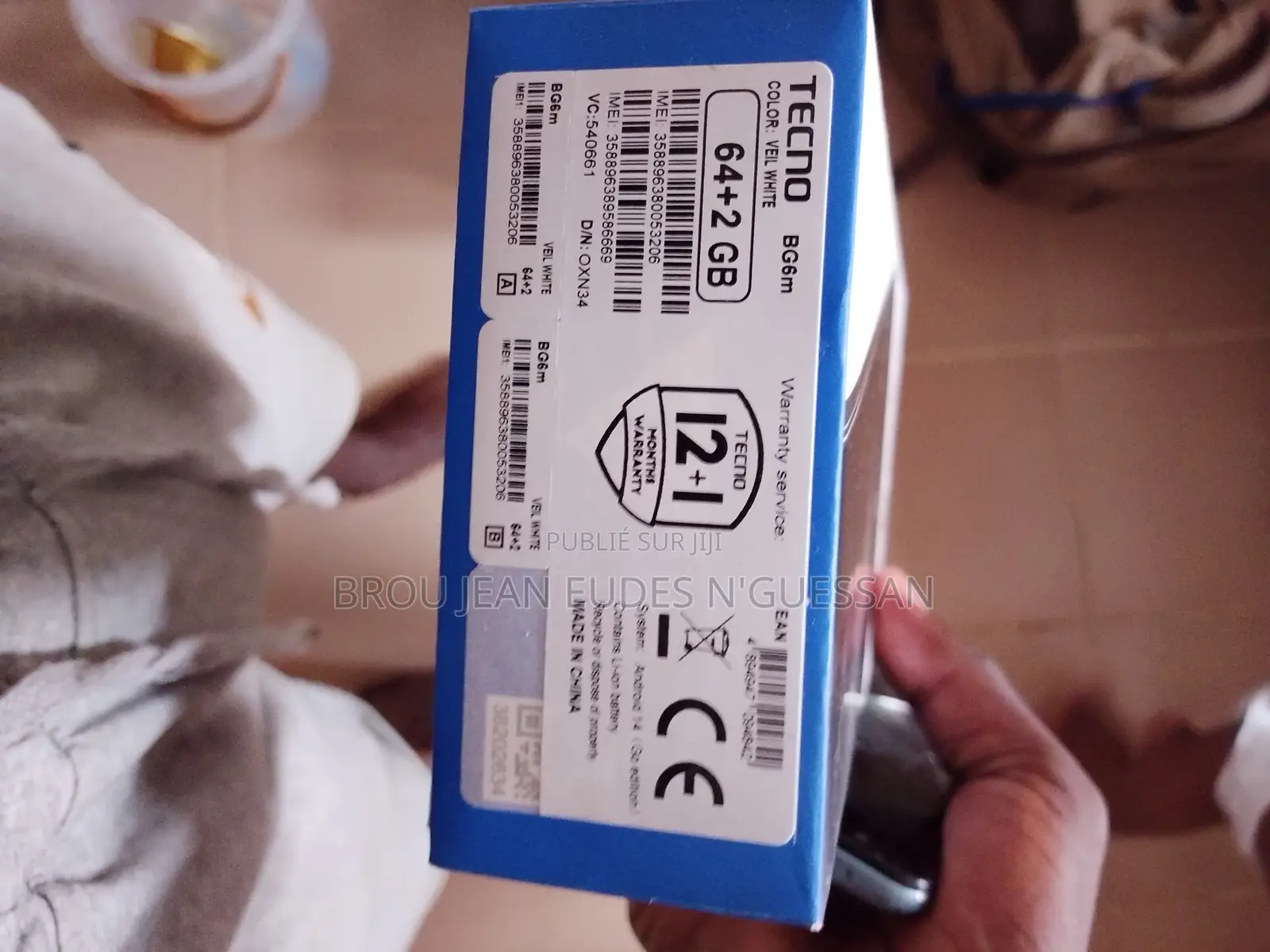 Nouveau Tecno Pop 10 64 GB Blanc