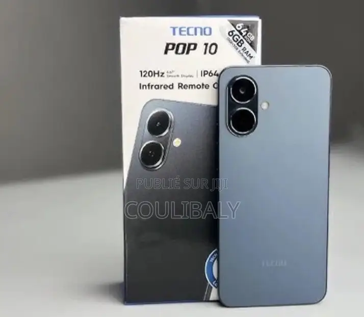 Nouveau Tecno Pop 10 128 GB Noir