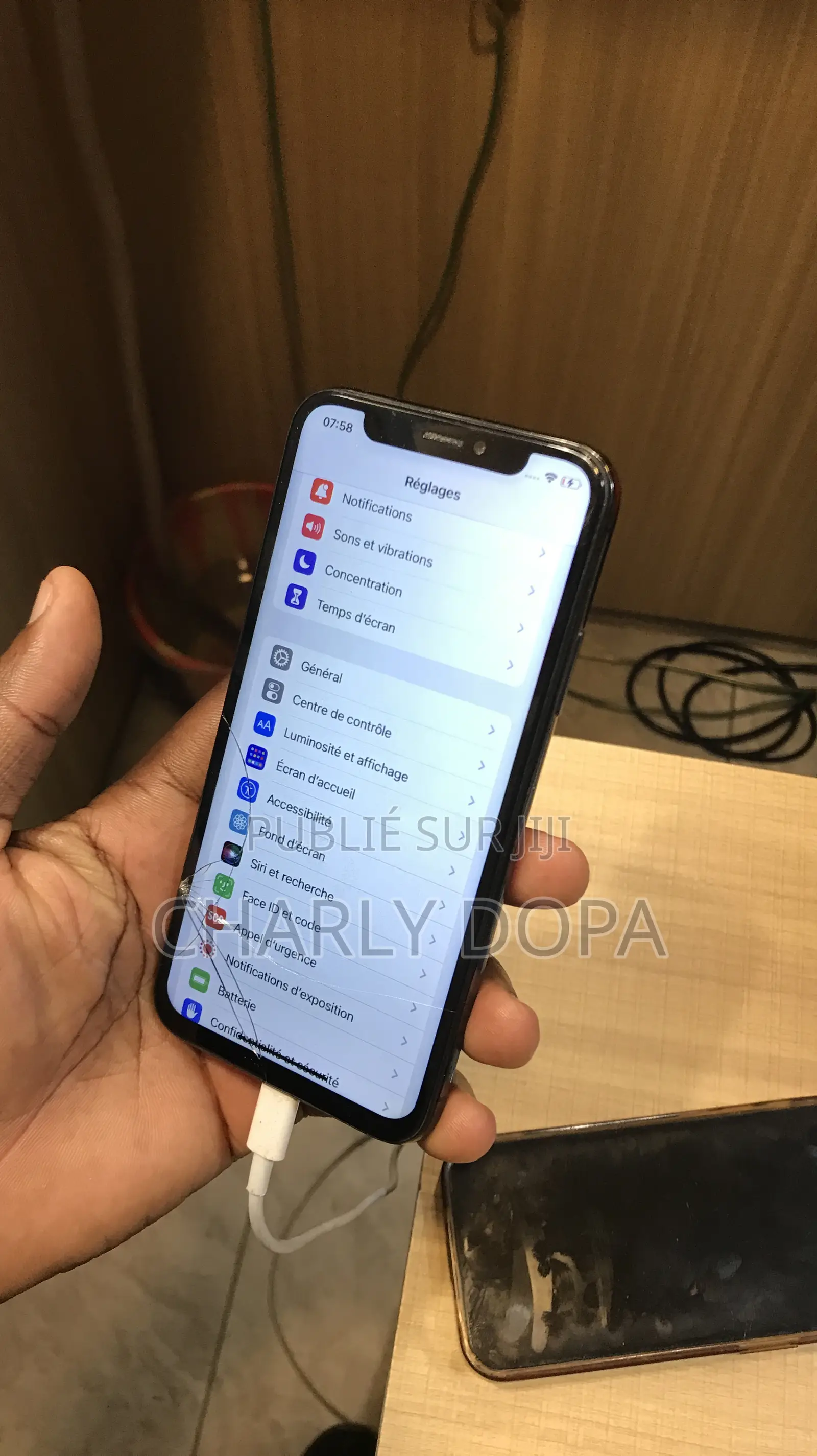 Apple iPhone X 256 GB Noir