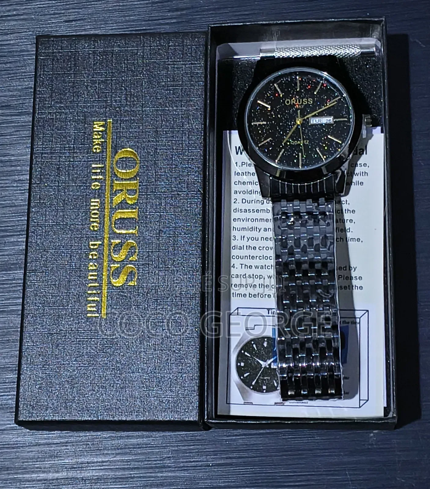 Montre Oruss en Acier Inoxydable Pour Homme