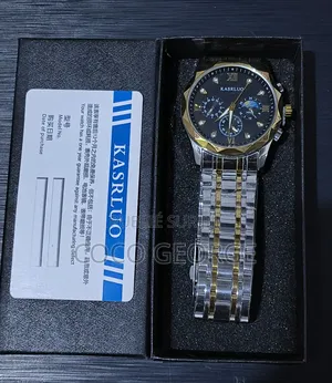 Montre Kasrluo Véritable Vintage en Acier Inoxydable Pour Homme