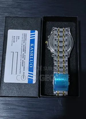 Montre Kasrluo Véritable Vintage en Acier Inoxydable Pour Homme