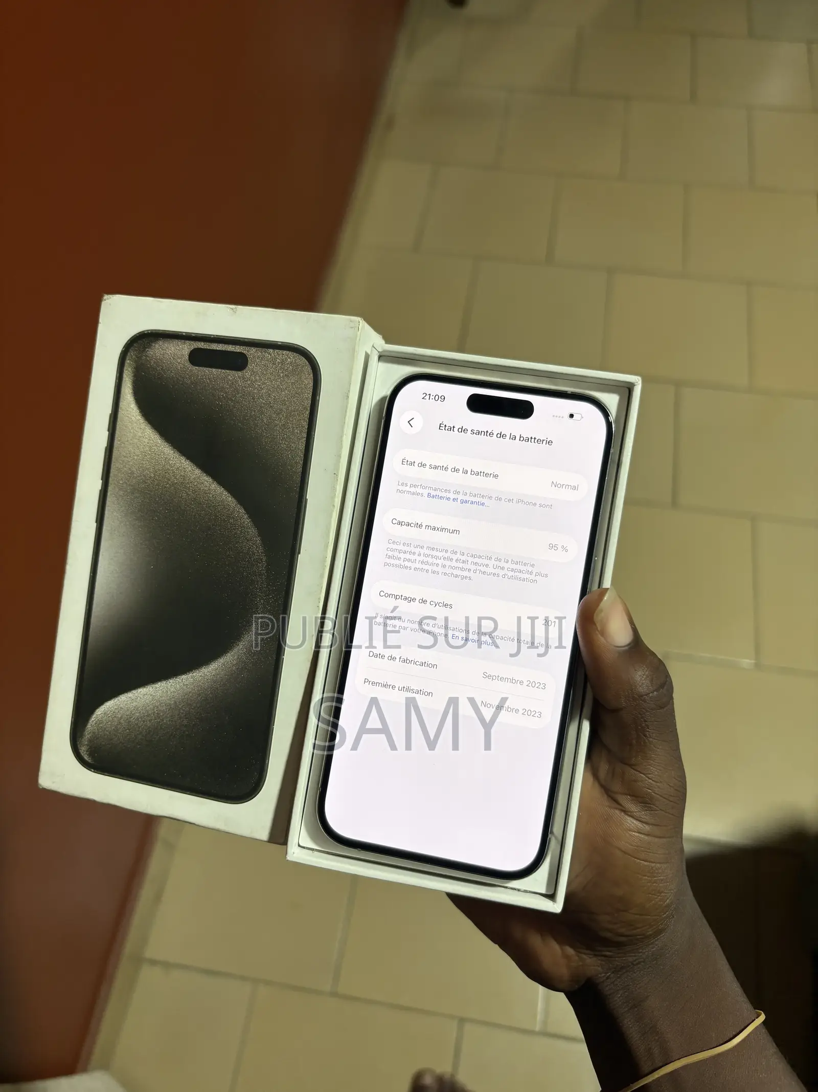 Nouveau Apple iPhone 15 Pro 256 GB Argenté