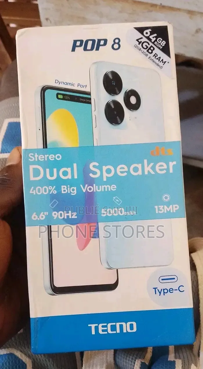 Nouveau Tecno Pop 8 64 GB Gris