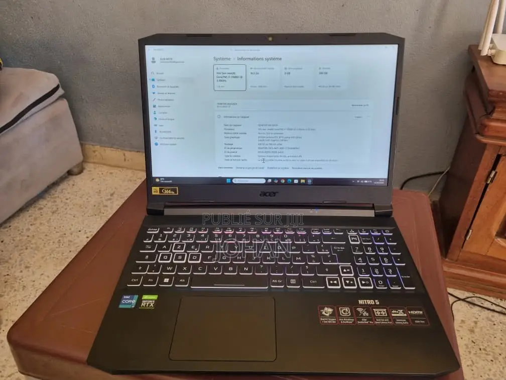 Nouveau Ordinateur portable Acer Nitro 5 16GB Intel Core i7 SSD 512GB