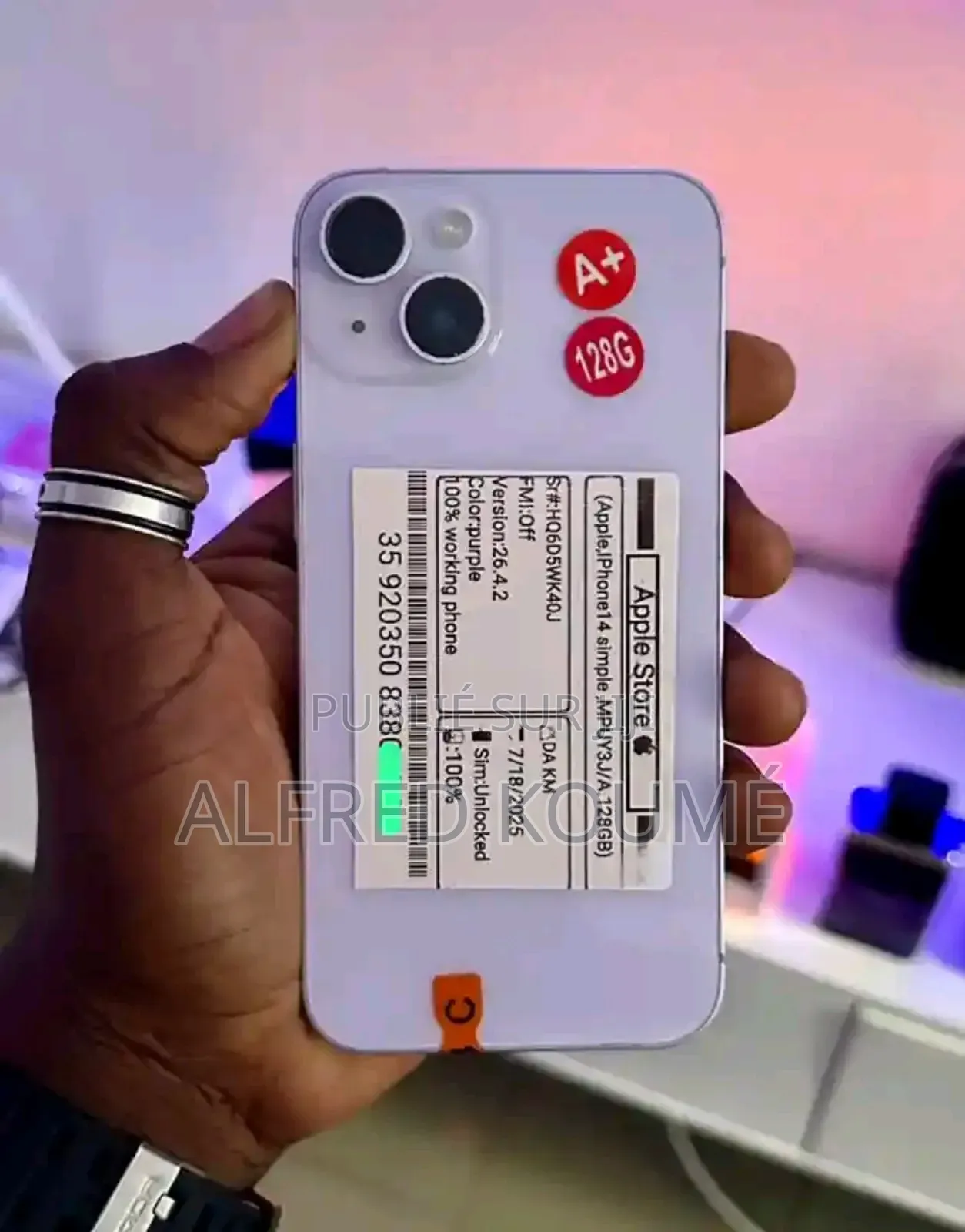 Nouveau Apple iPhone 13 128 GB Blanc