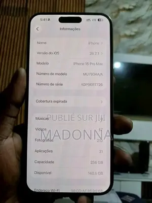 Nouveau Apple iPhone 15 Pro Max 512 GB Noir
