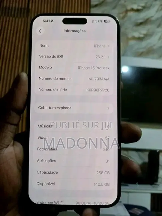 Nouveau Apple iPhone 15 Pro Max 512 GB Noir