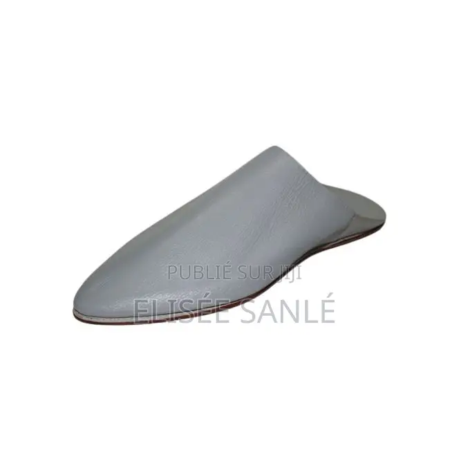 Babouche Homme en Cuir Gris