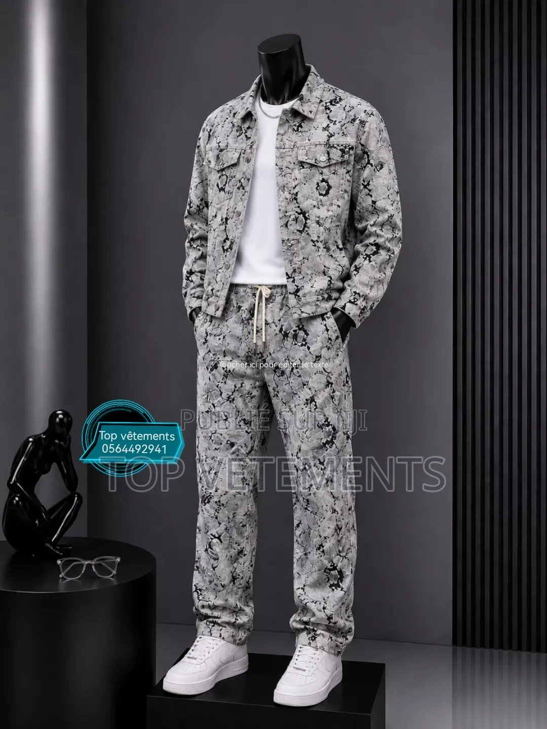 Nouvelle Collection d'Ensemble Jacket +Pantalon en Stock Limité.