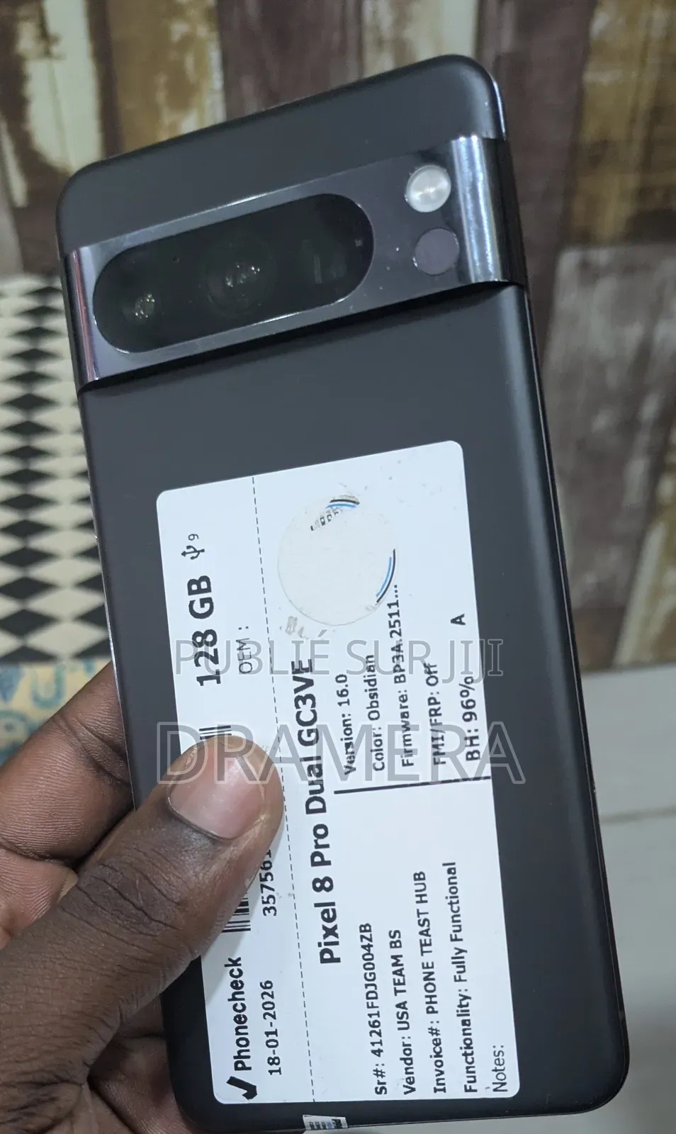 Nouveau Google Pixel 8 Pro 128 GB Noir
