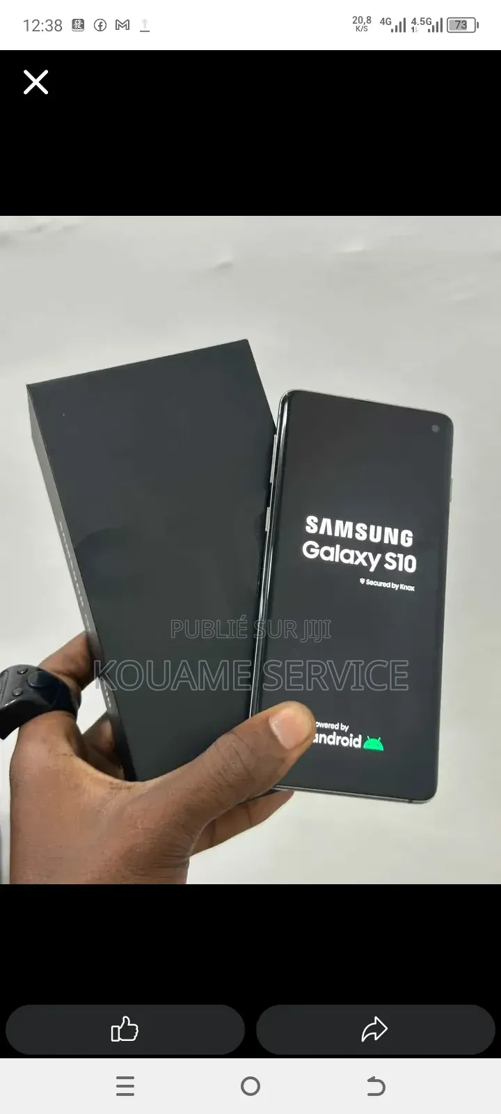 Nouveau Samsung Galaxy S10 512 GB Noir