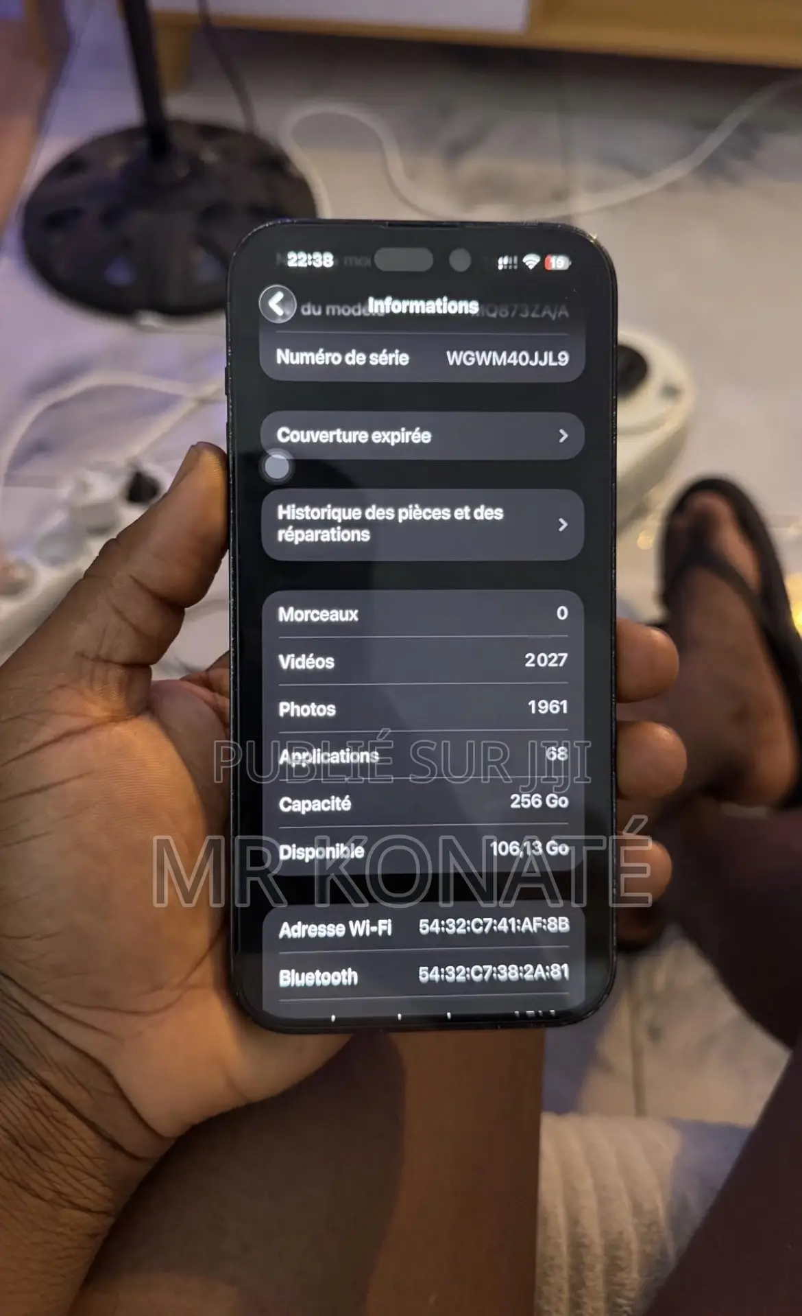 Nouveau Apple iPhone 14 Pro Max 256 GB Noir