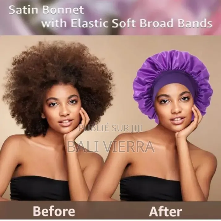 3 En 1 Bonnet De Cheveux Femme, Noir, Violet, Bleu