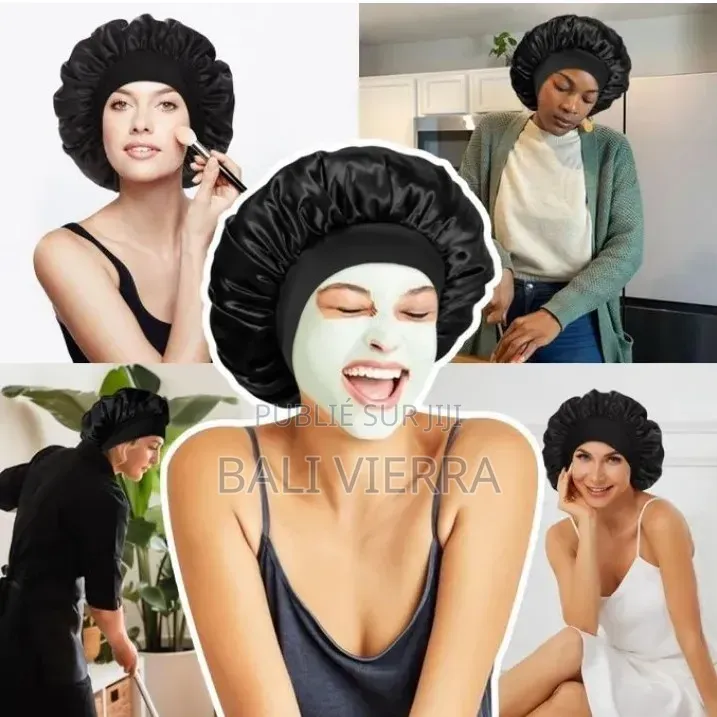 3 En 1 Bonnet De Cheveux Femme, Noir, Violet, Bleu