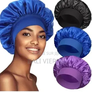 3 En 1 Bonnet De Cheveux Femme, Noir, Violet, Bleu