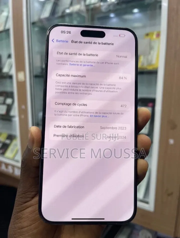 Nouveau Apple iPhone 15 Pro Max 512 GB Noir
