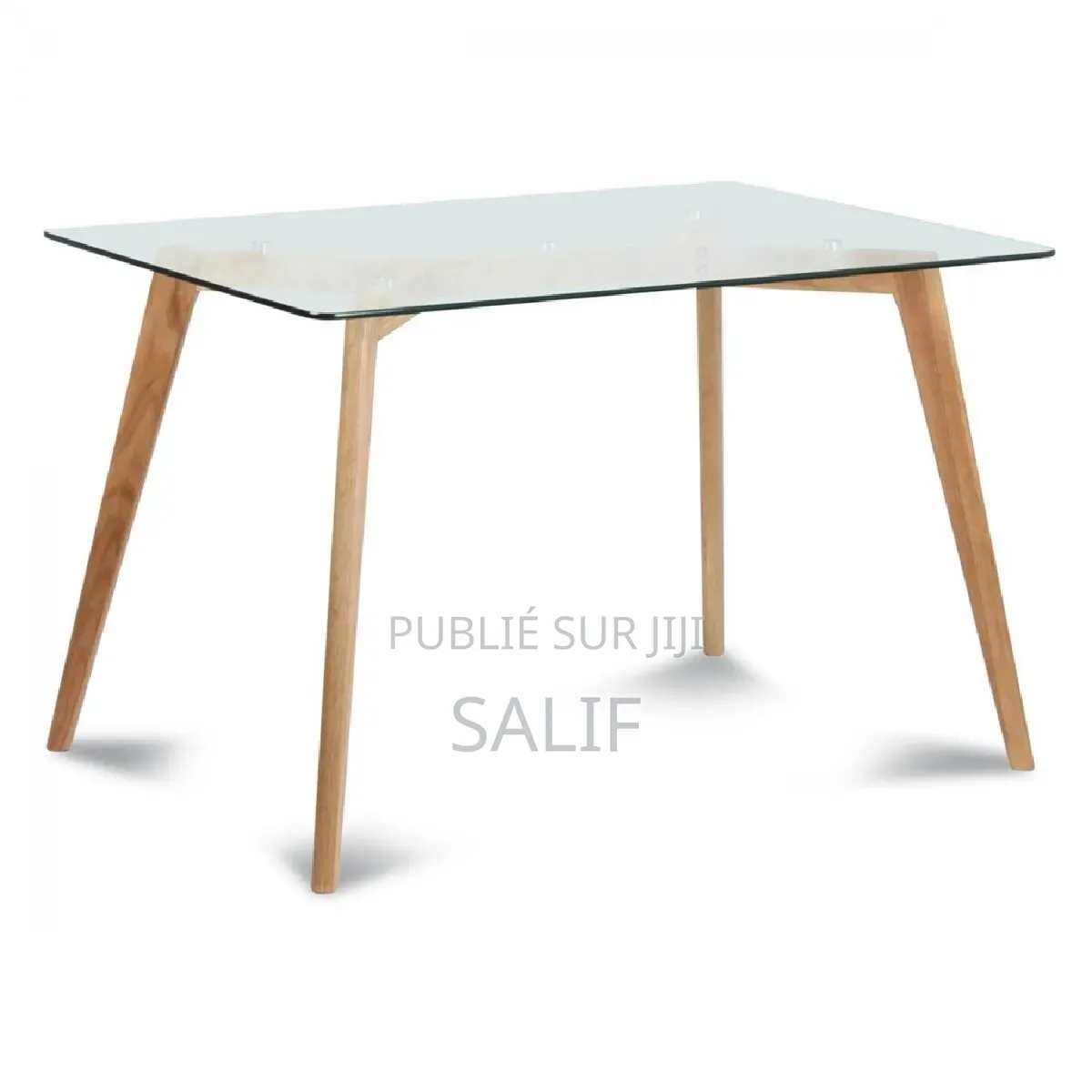 Table Rectangulaire en Verre