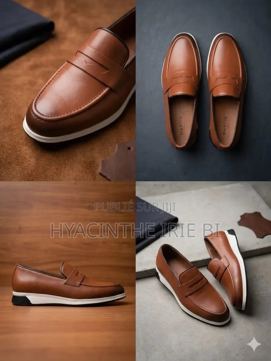 Mocassin Cuir Authentique Original Qualite Irréprochable Stock