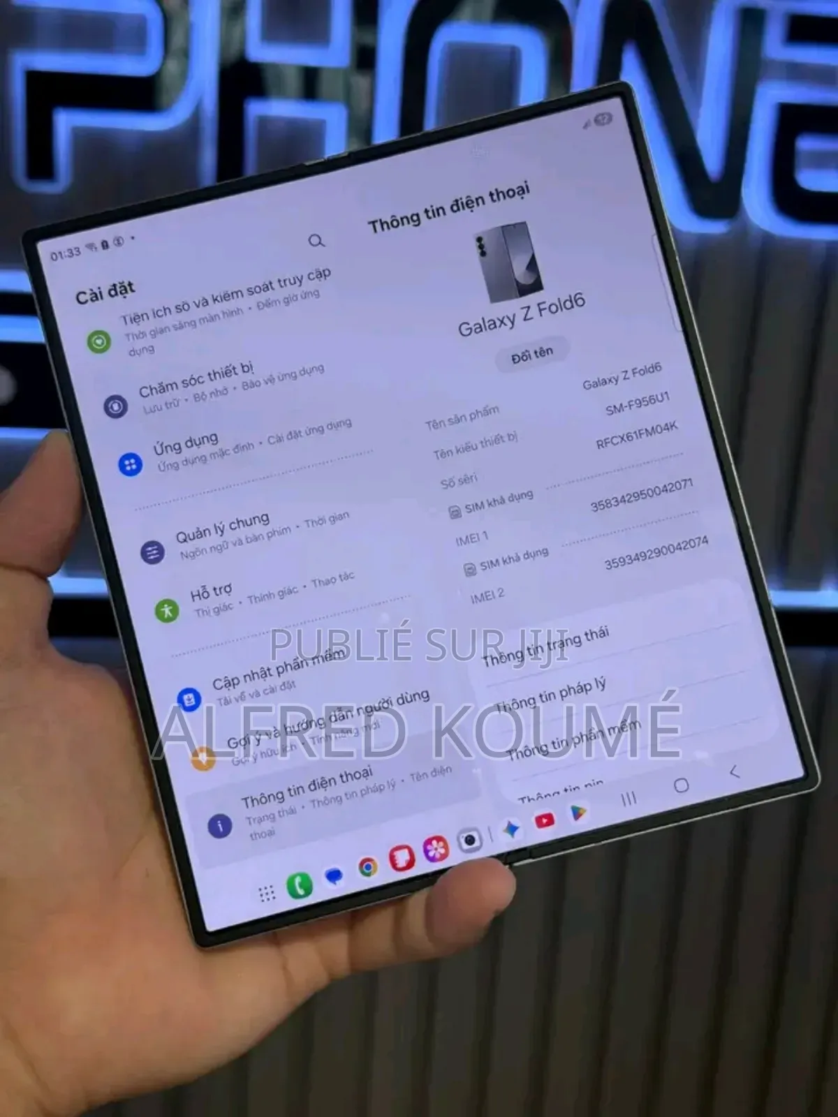 Nouveau Samsung Folder2 256 GB Blanc