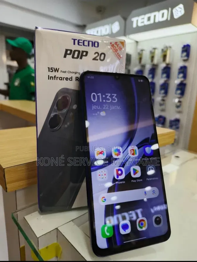 Nouveau Tecno Pop 10 128 GB Bleu