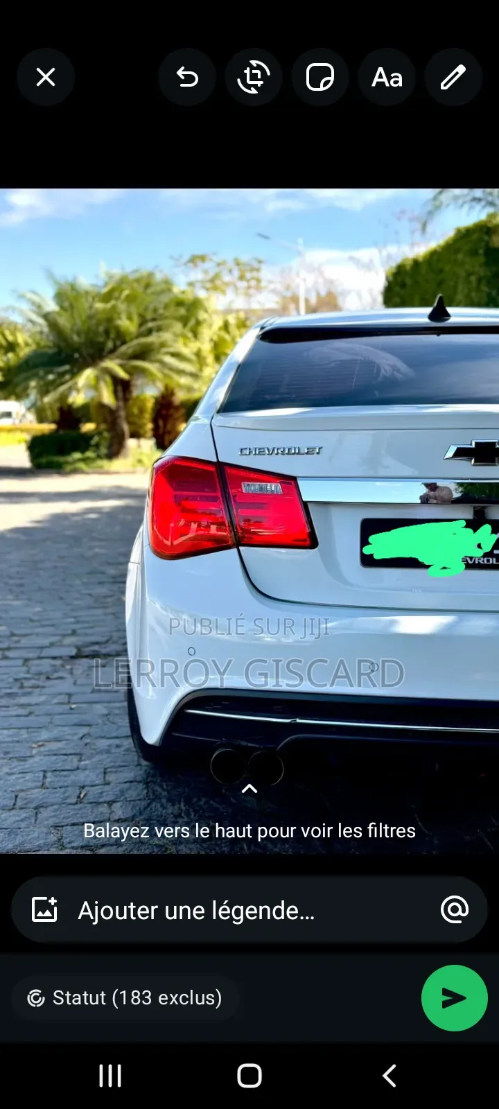 Chevrolet Cruze 1LT Auto 2013 Blanc