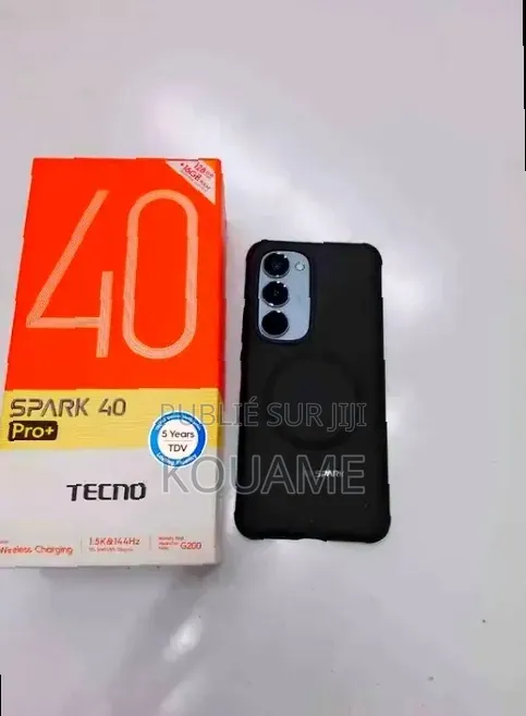 Nouveau Tecno Spark 40 Pro+ 128 GB Noir