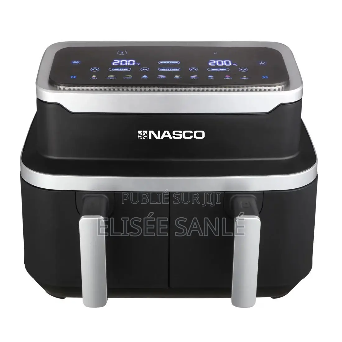 Nasco Friteuse À Air Noir-Inox 8,4l