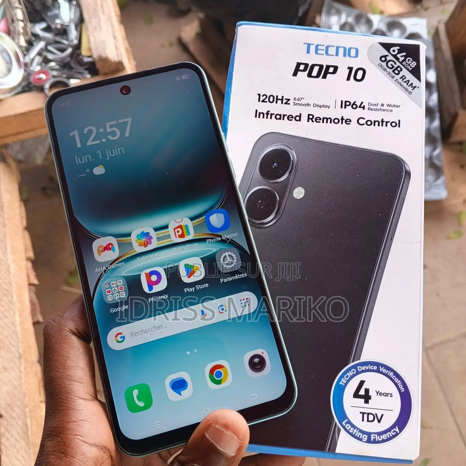 Nouveau Tecno Pop 10 64 GB Bleu