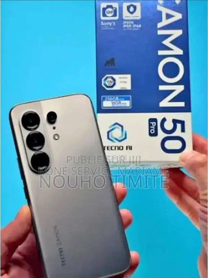 Nouveau Tecno Camon 50 Pro 256 GB Bleu