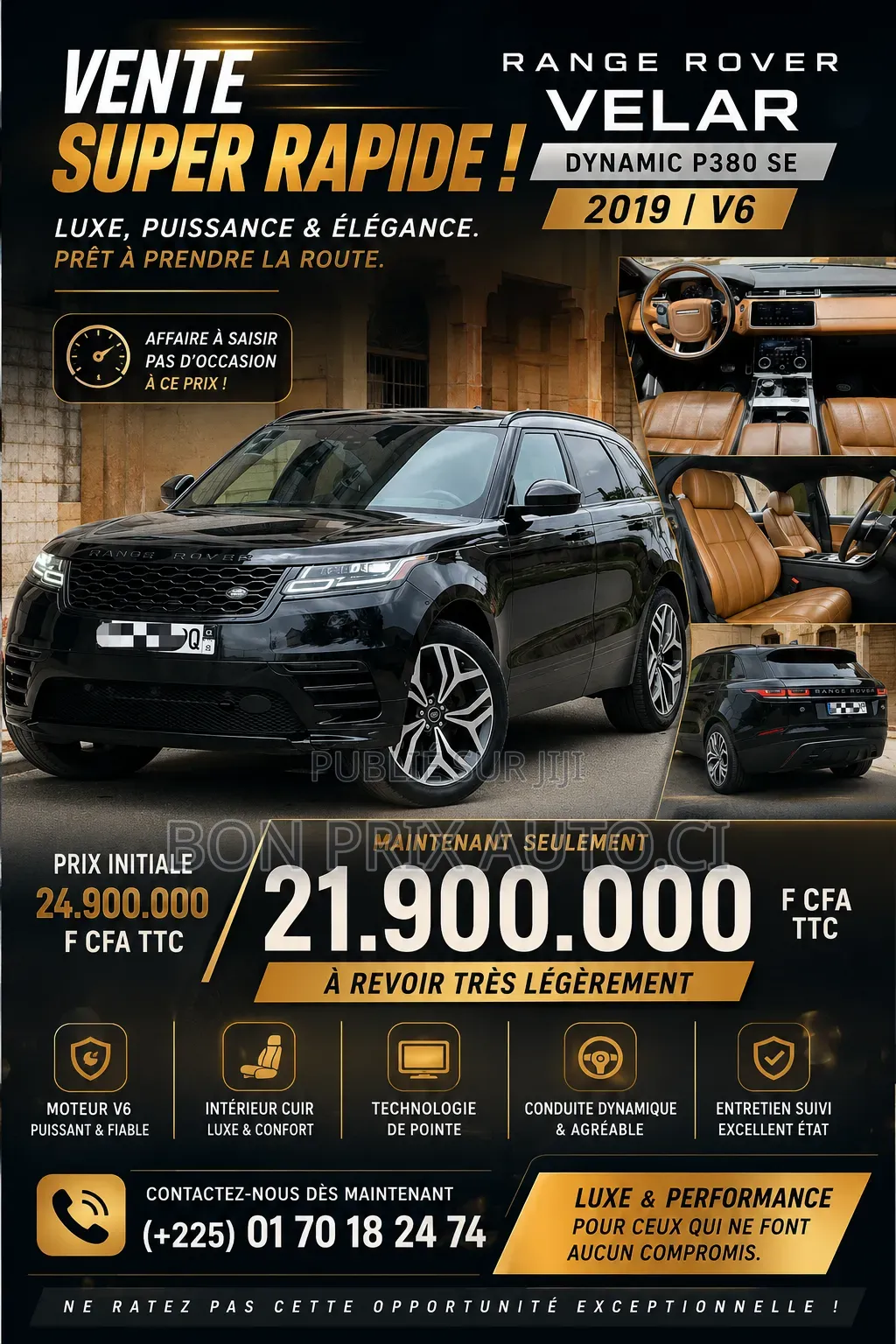 Land Rover Range Rover Velar 2019 Noir