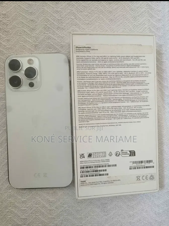 Nouveau Apple iPhone 14 Pro Max 256 GB Blanc