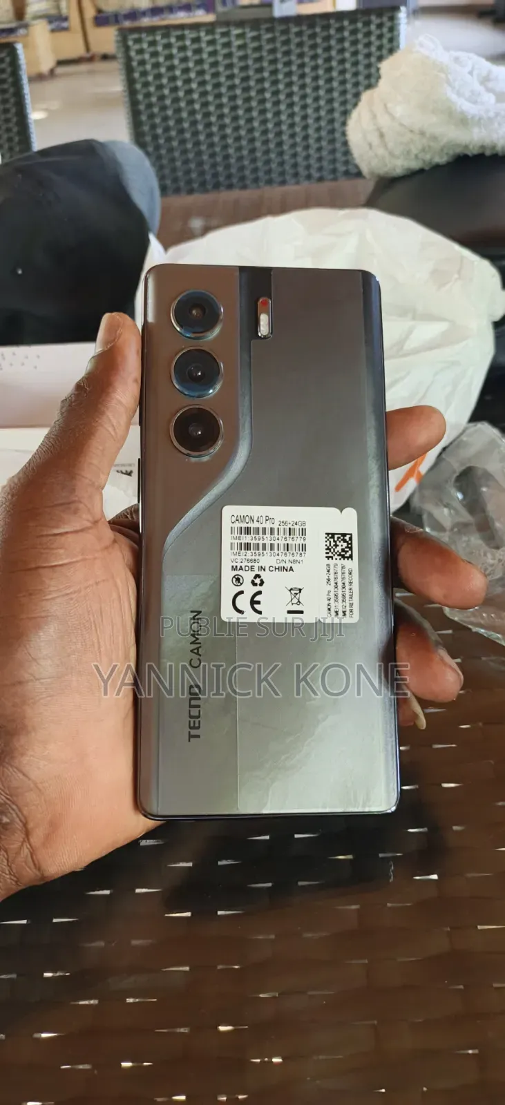 Nouveau Tecno Camon 40 Pro 4G 256 GB Gris